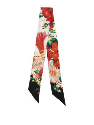 スカーフ Dolce & Gabbana FW25 TWILL BANDEAU (FS215A GDC7BHD5PC) Dolce & Gabbana Multicolor Silk Scarve – BALTINI