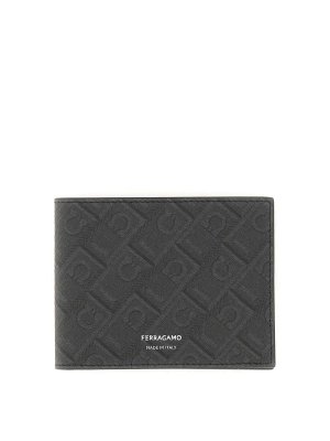 FERRAGAMO: wallets & purses - Monogram Logo Wallet