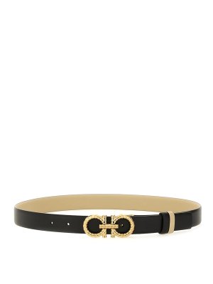 Courreges Belt with buckle - Black | 225ACE020CV00369999BLACK