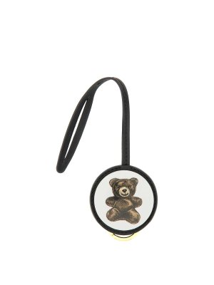 MOSCHINO: key holders - Leather Keychain