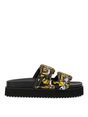 サンダル・ミュール Moschino SS25 SANDAL WITH WOVEN BUCKLE (MA28094I1M MF5000) Moschino Sandal With Woven Buckle | italist