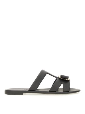 Moschino Sandal With Woven Buckle - Black | MA28094I1MMF5000