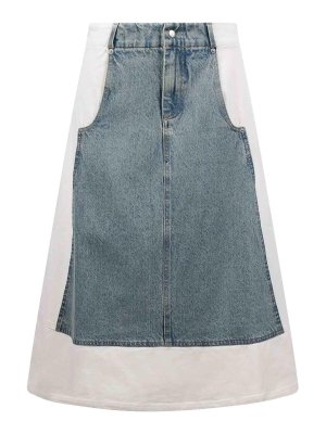 Kenzo Stripped Jacquard Mini Skirt - Blue - Women