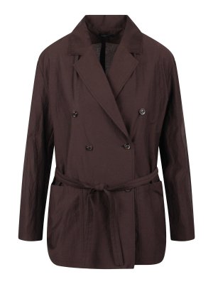 スーツ HARRIS WHARF LONDON Women Suit Jackets A3502MTETE01 Brown Harris Wharf London Women Double Breasted Blazer | A3502MTETE01