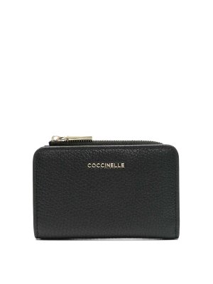 COCCINELLE: portafogli - Portafoglio metallico morbido zippato