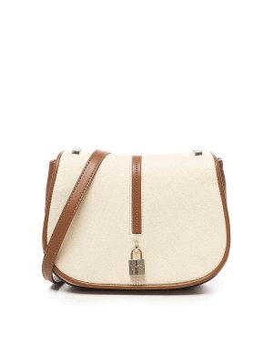 Pinko Leaf big hobo bag - Beige - Women | 101705A0F6I68Q