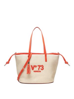 V°73 Jenny Tote Bag - Multicolour | 73BS8VR01JENNYOFFWHMULTI