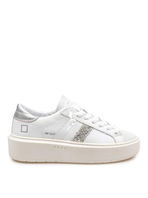 D.A.T.E.: trainers - Date Hill Low Sneakers in White/Silver color