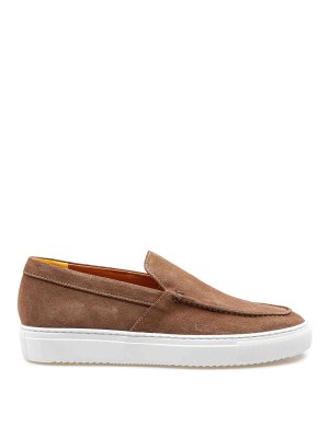 Doucal's: Loafers & Slippers - Doucals moccasin in vision color suede