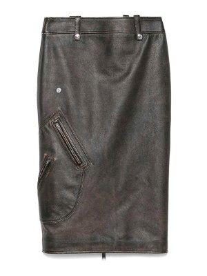 ALEXANDER MCQUEEN: ニーレングススカート＆ミディ丈 - 膝丈/ミディスカート - キャメル