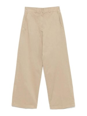 FORTE FORTE: Trousers Shorts - Pantalone Gabardine Taupe
