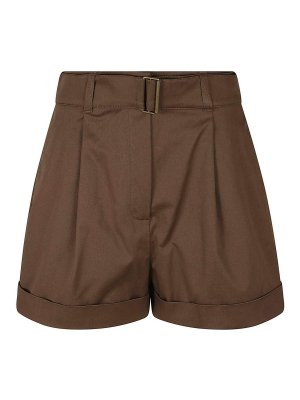 ショートパンツ BRUNELLO CUCINELLI Linen cotton shorts Brown Brunello Cucinelli Linen Cotton Shorts - Brown | ML996P5761C2925