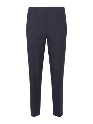 パンツ MALIPARMI Woman Pants Navy JH011770210 80000 Wide-Leg Twill Pants - Dark khaki green - Ladies | H&M CA