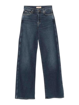 デニム・ジーパン 7 FOR ALL MANKIND Women Denim Pants JSWD44A0GY DARK BLUE Luxe Performance Plus Slimmy in Deep Blue | 7 For All Mankind