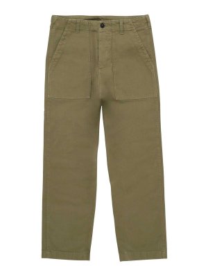 FORTELA: Pantalones casual - Pantalón Casual - Verde Claro