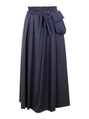 スカート ALESSANDRO ENRIQUEZ Women Mid Skirts AE SK01 DU 017ONDE Gree Alessandro Enriquez Midi Skirt - Green - Women | AESK01DU017ONDE