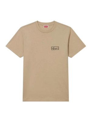 Tシャツ・カットソー KENZO Men T-shirt Leather FF55TS5334SG 10 KENZO 25SSモデル ケンゾー HAPPY TIGER クラシックフィット T