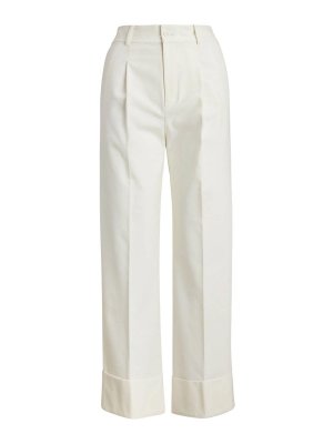 LAUREN RALPH LAUREN: Pantalons casual - Pantalons Décontractés - Blanc