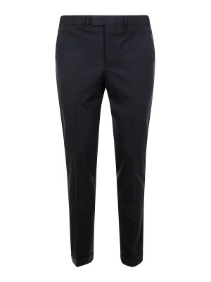 PT TORINO: Pantalons casual - Pantalons Décontractés - Bleu Foncé