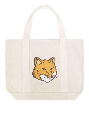 MAISON KITSUNÉ: Bolsos Shopping - Bolso Shopping - Beis Claro