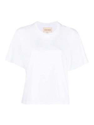 LOULOU STUDIO: Suéteres con cuello pico - Suéter Cuello Redondo - Blanco