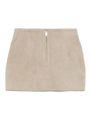 REMAIN Birger Christensen: mini skirts - Suede mini skirt