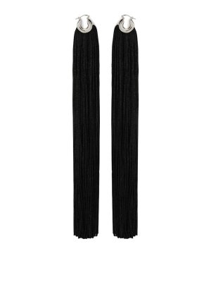 JIL SANDER: Boucles d'oreille - Boucles D'Oreilles - Noir