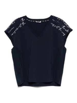 Liu Jo: T-shirts - T-Shirt - Blau