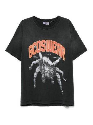 GCDS: t-shirts - Spider Oversize Tshirt