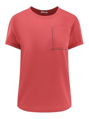 Brunello Cucinelli T-shirt and red pole - Red | M0T81HA850C7901