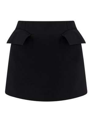 ALEXANDER MCQUEEN: Mini jupes - Mini Jupe - Noir