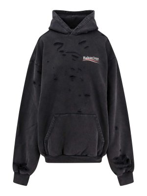 BALENCIAGA: boat necks - Black Shirt