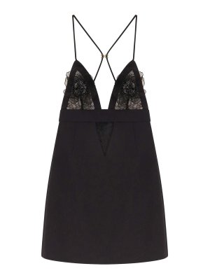 ELISABETTA FRANCHI: knee length dresses - Black dresses