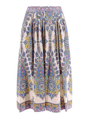 Andreādamo Sequined knitted skirt - Beige | ADFW22SK05772475001