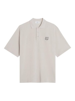 MAISON KITSUNÉ: t-shirts - Maison Kitsune t-shirt and gray pole