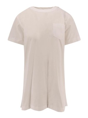 Sacai: knee length dresses - White dresses