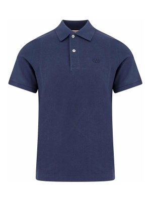 Tシャツ・カットソー SACAI Men T-shirt Blue 2503644M 201 Cotton t-shirt with nylon inserts SACAI - Nugnes1920