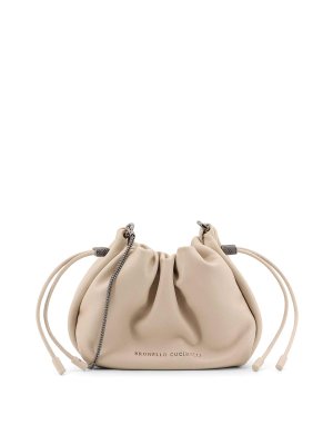 BRUNELLO CUCINELLI: cross body bags - White bags
