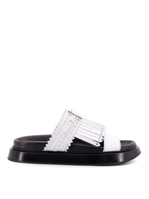 ALEXANDER MCQUEEN: sandals - White sandals
