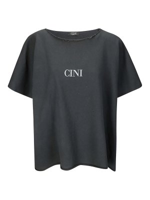 CINI: Sweatshirts & Sweaters - Short -sleeved cotton sweatshirt