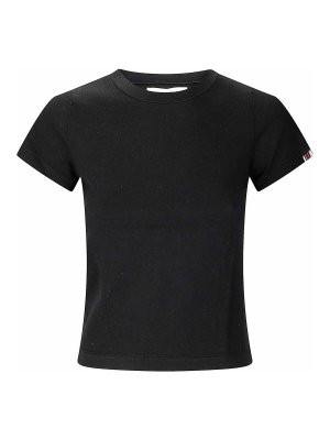 EXTREME CASHMERE: t-shirts - Short sleeve crew-fitting sleeveless t-shirt