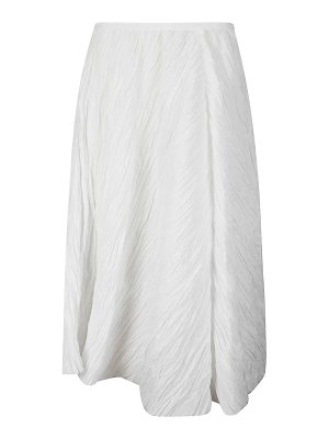 STEFANO MORTARI: ニーレングススカート＆ミディ丈 - 膝丈/ミディスカート - 白