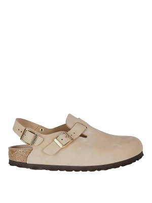 サンダル・ミュール MOON BOOT SS25 'Park' mules (80D2470090 L017) Moon Boot Park Mules - Beige - Women | 80D2470090L017