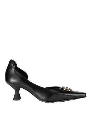 MARINE SERRE: scarpe décolleté - Scarpa slip-on nera