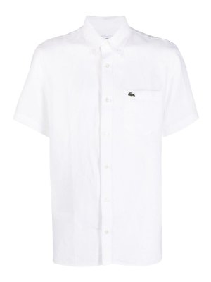 LACOSTE: shirts - Embroidered Logo Short-Sleeve Shirt