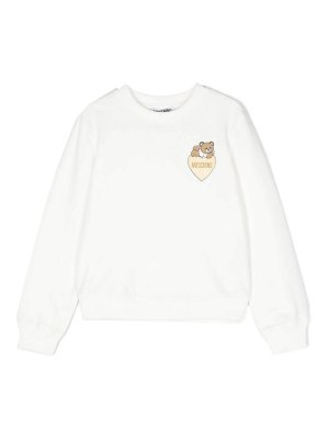MOSCHINO: Pull col rond - Pull Col Rond - Gris Clair