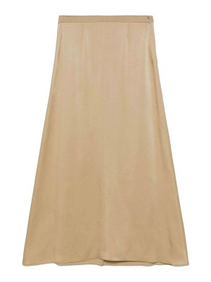 FORTE FORTE: Faldas media pierna y semilargas - Falda Semilarga - Beis