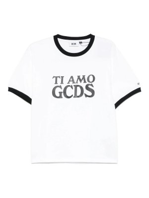 GCDS: T-shirts - T-Shirt - Beige
