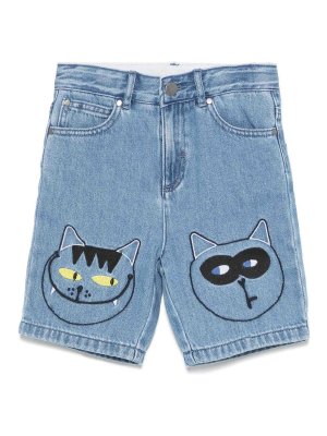 Stella McCartney Kids: Hosen Shorts - Shorts - Helles Jeansblau