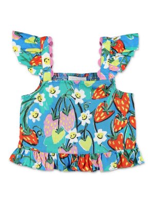 Stella McCartney Kids: Tops y camisetas sin mangas - Top - Azul